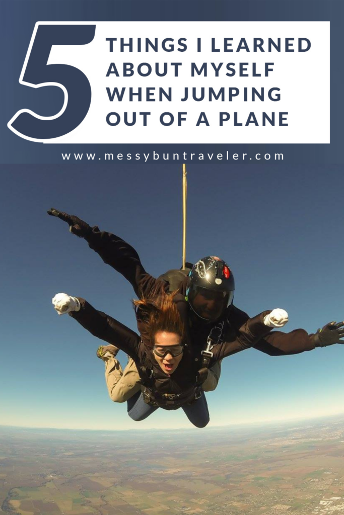 jumping out of a plane