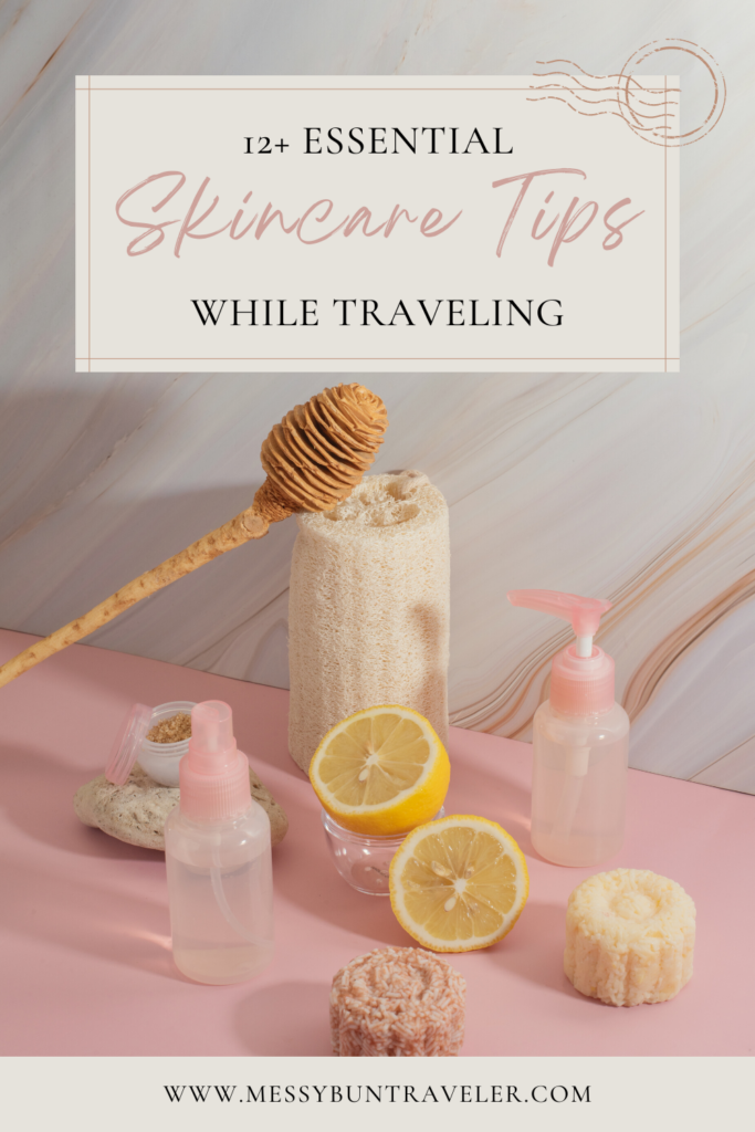 skincare while traveling