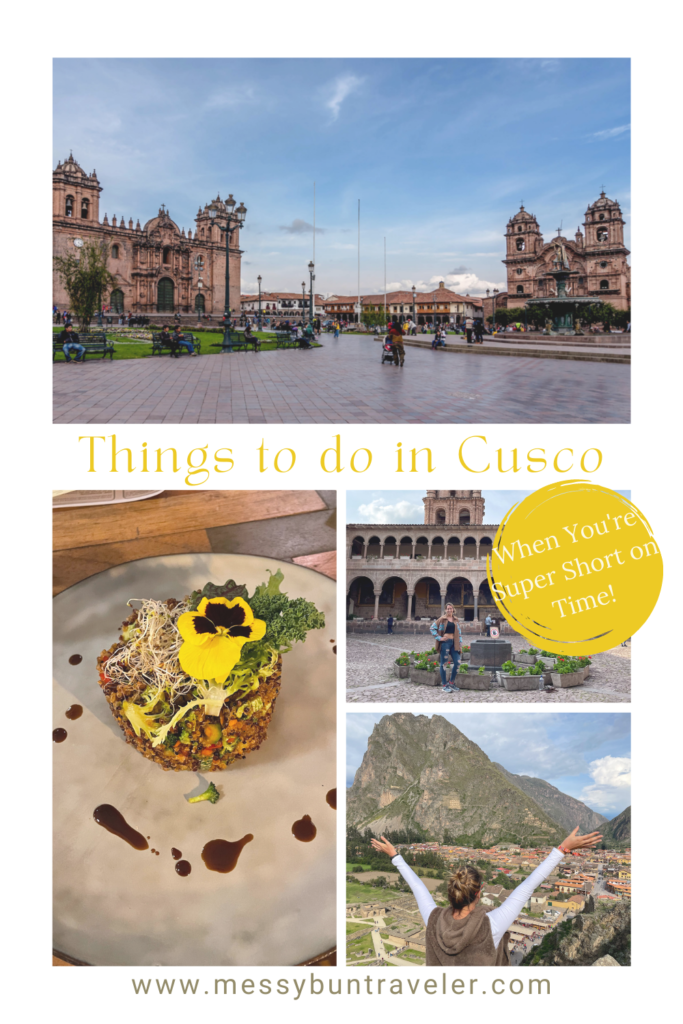 one day cusco itinerary