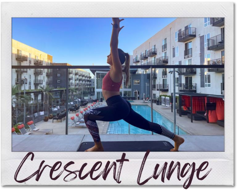 crescent lunge yoga pose