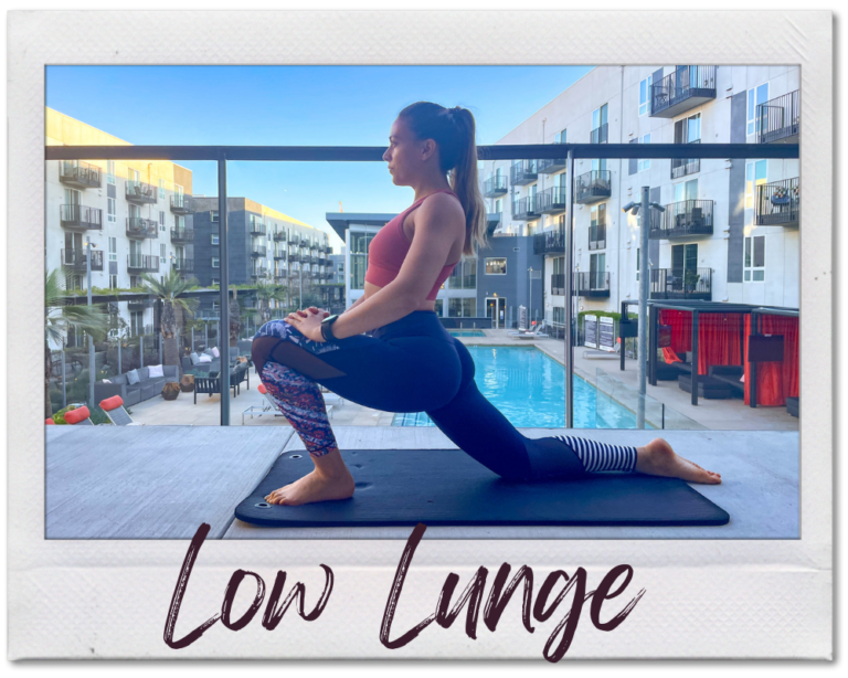 low lunge yoga pose