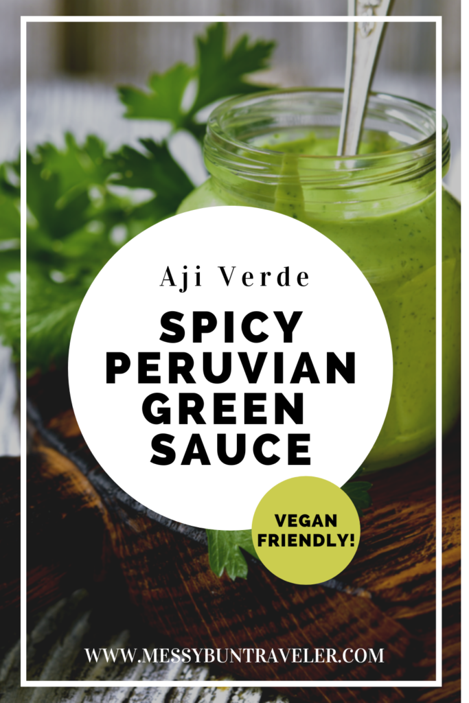 peruvian green sauce aji verde sauce