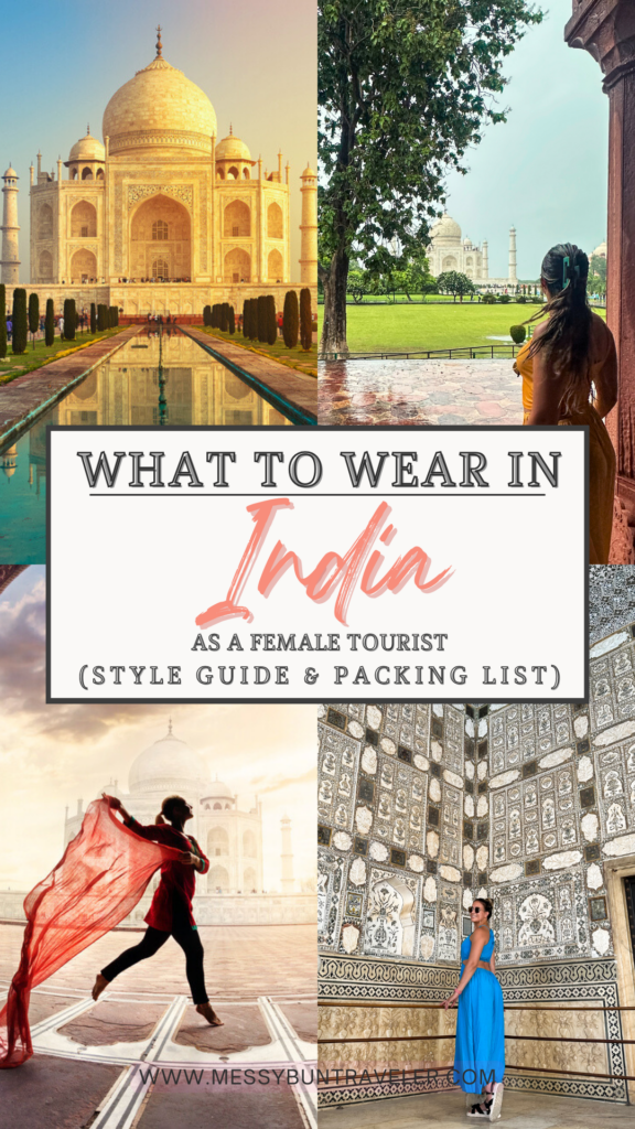 what to wear in India as a female tourist